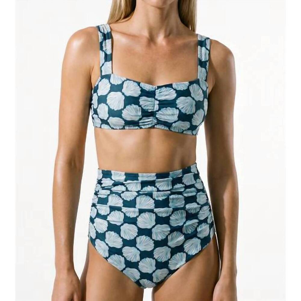 NEW HERMOZA amara bikini top in navy shell chest